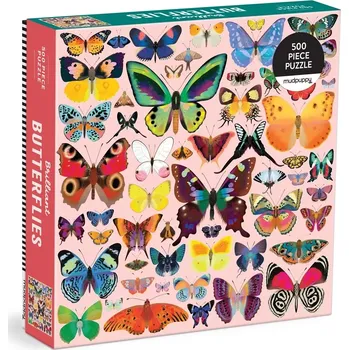 Puzzle mudpuppy puzzle brilantní motýli 500 dílků