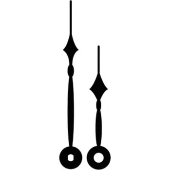 Kuchyňská minutka Hodinové ručky kovové /162 - 0005 černé