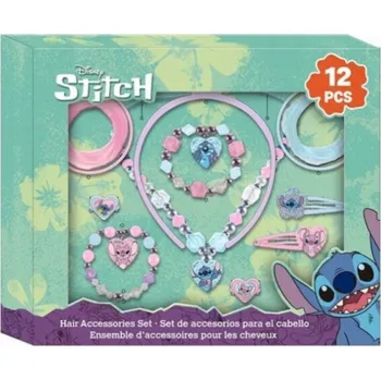 Souprava šperků Kids Euroswan Sada vlasových šperků a doplňků Stitch