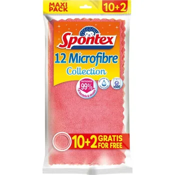 Spontex Univerzální utěrky z mikrovlákna 30x30 cm, 12 ks