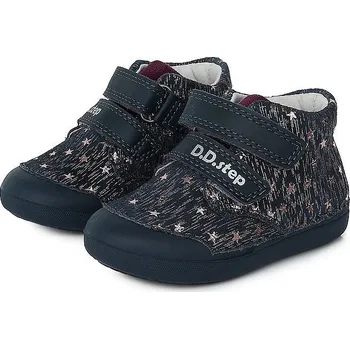 Dětská treková obuv D.D.STEP dívčí kotníčková obuv S066-386A tmavě modrá 24