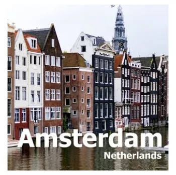 Cestování Amsterdam Netherlands: Coffee Table Photography Travel Picture Book Album Of A City in Europe Large Size Photos Cover (Amelia Boman)(Brožovaná)