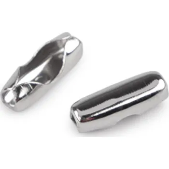 Spojka / koncovka na kuličkový řetízek 3x9 mm, barva platina
