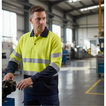 Portwest Polokošile MODAFLAME FANORE Hi-Vis, žluto/modrá Velikost XL žlutá/navy