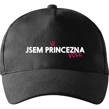 Kšiltovka Unisex kšiltovka Jsem princezna vole 2, Barva Černá, Velikost 19×11 cm , Canvas Kšiltovka Bezvatriko.cz 3043