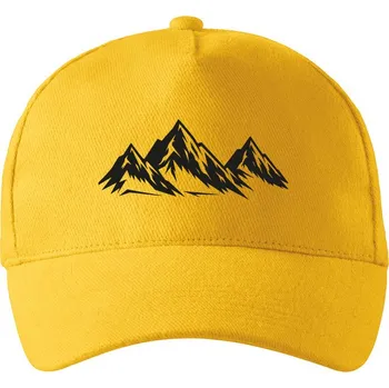 Kšiltovka Unisex kšiltovka Hory, Barva Žlutá, Velikost 19×11 cm , Canvas Kšiltovka Bezvatriko.cz 0739