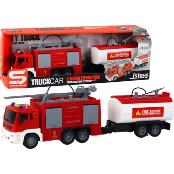 autíčko LEAN Toys Popelářské auto s jeřábovým ramenem zelené