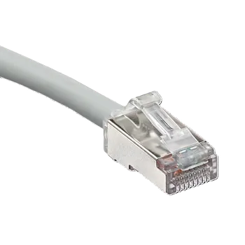 Síťový kabel AC6PCF010-8CCHB Stíněný propojovací kabel kat. 6A, 1m, LSHF/LSZH, šedý