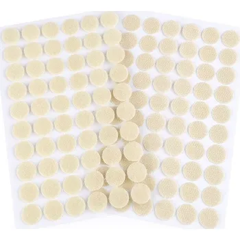 Suchý zip samolepicí kolečka Ø15 mm, barva 6 krémová světlá