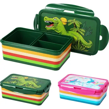 Svačinový box box svačinový 21x14cm s klick uz., dělený, PH mix dekorů