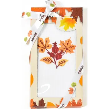 Utěrka Utěrka SWAN 62 vaflová vyšívaná, dárkové balení, šípky na bílé, 1 kus 50x70cm