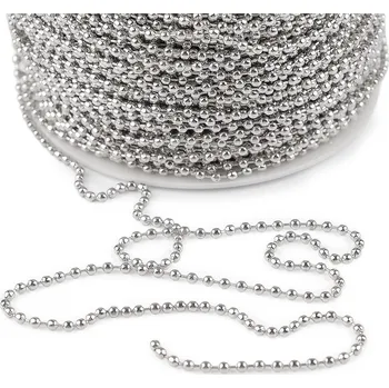 Kuličkový řetízek metráž Ø2,4 mm, barva platina