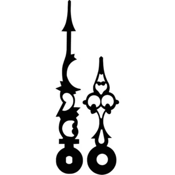 Kuchyňská minutka Hodinové ručky kovové /71 - 0041 černé