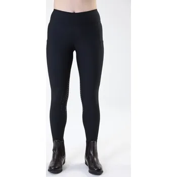 Jezdecké kalhoty HORSEWARE Legíny jezdecké OptiFit Horseware, s gripem na kolenou, zateplené, dámské, core black XL