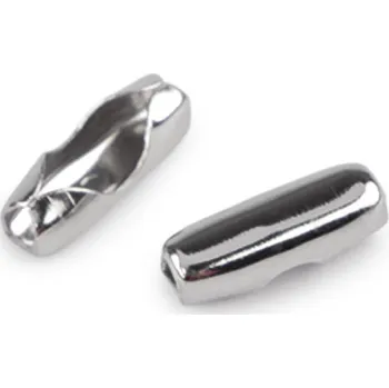 Řetízek Spojka / koncovka na kuličkový řetízek 3x9 mm, malé, platina