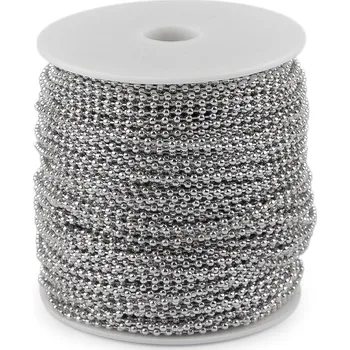 Řetízek Kuličkový řetízek metráž Ø2,4 mm