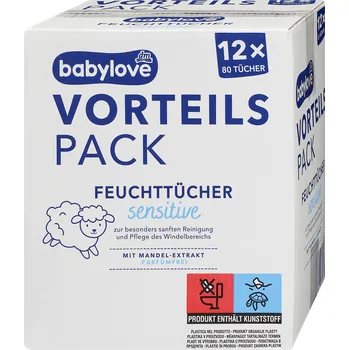 Hygienický ubrousek babylove vlhčené ubrousky Sensitive 12x80 ks