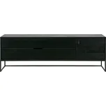 Černý TV stolek z jasanového dřeva 180x61x44 cm Silas – WOOOD ID_1046442