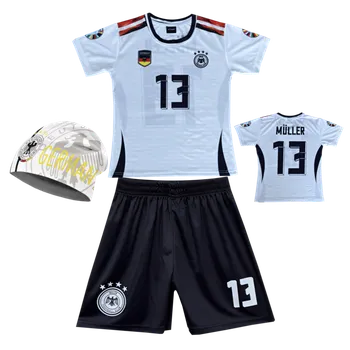 Fotbal Numberoplus Dětský fotbalový dres + fotbalová pletená čepice Germany - Muller Č.13 Velikost: 14 let ( vel.158)