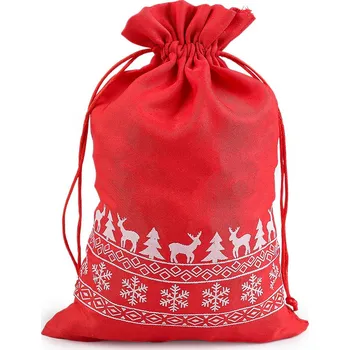 Dárková taška Vánoční dárkový pytlík 20x30 cm