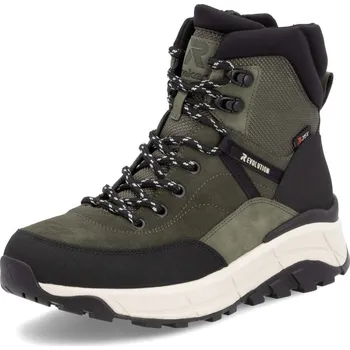 Dámské polobotky Dámská kotníková obuv Rieker Revolution W0072-54 zelená s TEX membránou a vlnou zelená 40