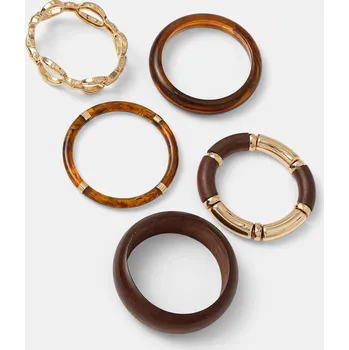 Náramek Náramek Aldo 5-pack dámský, NOVVA.240 hnědá 88X, vel. M/L