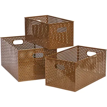 Úložný box MADAM STOLTZ Železný úložný box Pumpkin Spice S