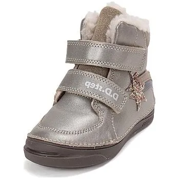Dívčí zimní obuv D.D.STEP dívčí zimní obuv W040-52591BM bronzová 28
