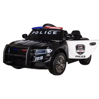 Dětské elektrovozidlo Mamido Elektrické autíčko Policie černé