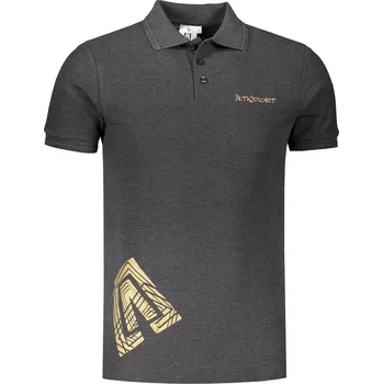 Pánské tričko Pánské triko s límečkem ALTISPORT ALM013203 ANTRACITOVÝ MELÍR XL