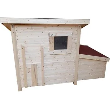 kurník Zateplený nízký kurník pro 8 - 10 slepic 180×129×122 cm