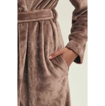 Dámský župan DÁMSKÝ ŽUPAN DEXTRA 43595 AW25 Hnědá XL/2X