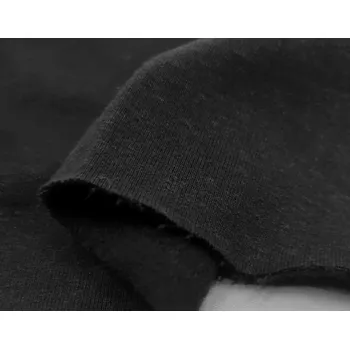 Snový svět KONOPNÁ teplákovina ČERNÁ - rub s počesem