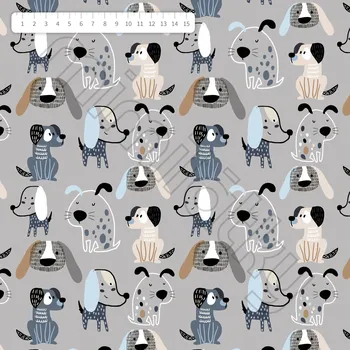 Softshell s beránkem pejsci na šedé by MIMI