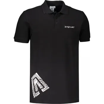 Pánské tričko Pánské triko s límečkem ALTISPORT ALM013203 ČERNOBÍLÁ XXL