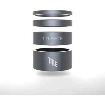 Hlavové složení Podložky pod představec - TITLE Alloy Headset Spacer Kit - Grey