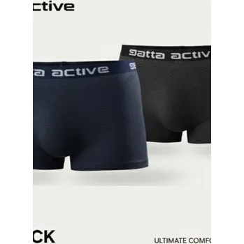 Boxerky Pánské spodní prádlo - 2PP Boxer Active GA GREY/DEEP NAVY XL