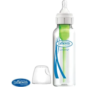 Kojenecká láhev DR.BROWN'S Láhev antikolik Options+ úzké hrdlo 250 ml sklo - VÝPRODEJ
