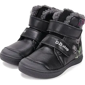 Dívčí zimní obuv D.D.STEP dívčí zimní obuv W049-52654AM černá 29