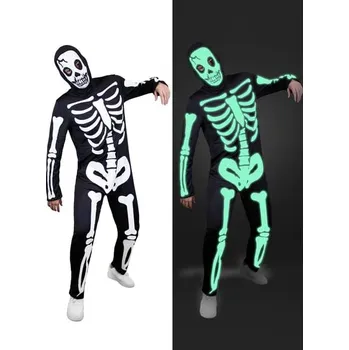Funiglobal - Pánský kostým kostry svítící ve tmě - XL