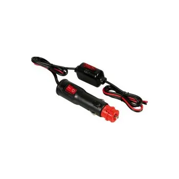 Startovací kabel LAMPA Zástrčka do zapalovače 12/24V s vypínačem a pojist
