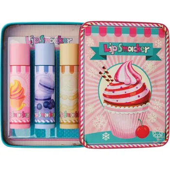 Péče o rty Lip Smacker Lip Balm Tin Trio - O&B dárkové balení amerických balzámů na rty