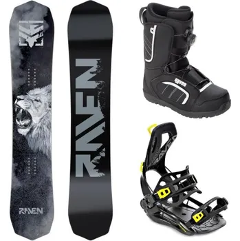 Snowboard Raven Lion snowboard + Raven RAGE Fastec FT360 black/lime vázání + Raven Target ATOP obuv 152 cm + XL (EU 43-46) + DÁREK + Doprava ZDARMA