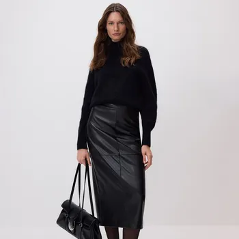 Dámská sukně Reserved - Midi sukně s rozparkem - černý - 710EH-99X - 710EH-99X-L