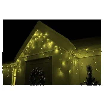 Vánoční dekorace LED krápníky - 14,5m, 300LED, 8 funkcí, IP44, teplá bílá