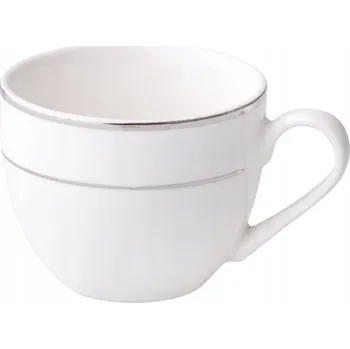 AMBITION Aura Silver ŠÁLEK porcelánový 90 ml na kávu Espresso stříbrný