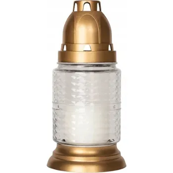 Svíčka Hřbitovní Svíčka skleněný 16,5 cm transparentní s vyměnitelnou náplní 15h