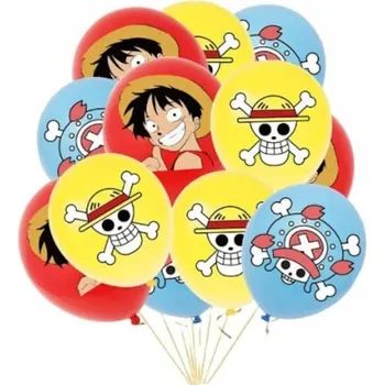 Party dekorace Narozeninová dekorace balónky banner One Piece - Posádka Slaměného klobouku