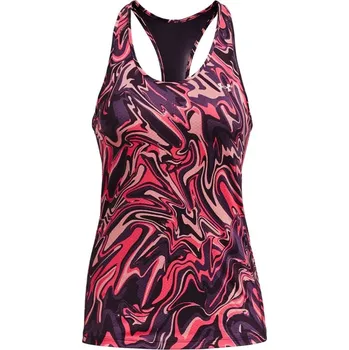 Dámský tenisový top Under Armour HeatGear Armour Racer - tux purple/iridescent Fialový (L)