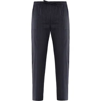 Pánské kalhoty Pánské kalhoty ENRICO, černobílý proužek, černobílý proužek